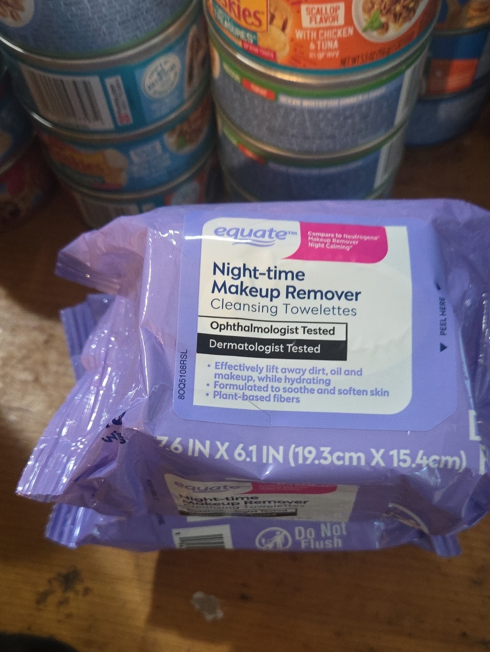 Equate Night-time Makeup Remover Cleansing Towelettes - Lavender